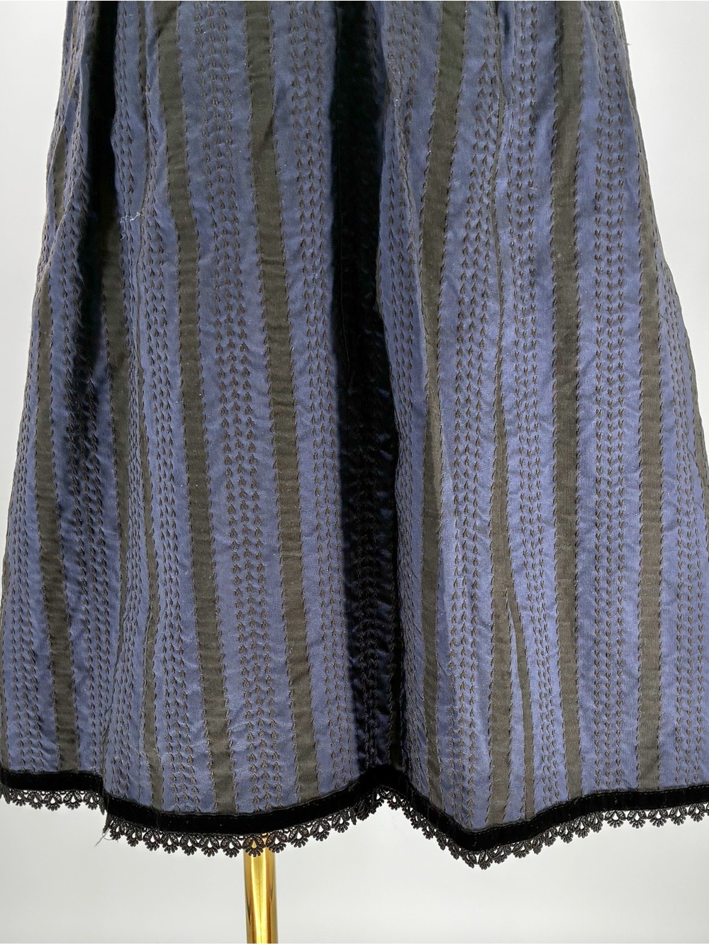 Women’s Vintage Nanette Lepore Bergdorf Goodman Stripped Silk Taffeta Dress 4 - Picture 11 of 16